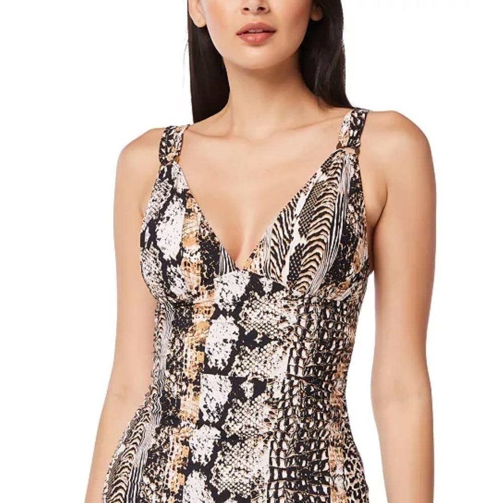 Bleu Rod Beattie Tankini Wild Animal Print Size 4